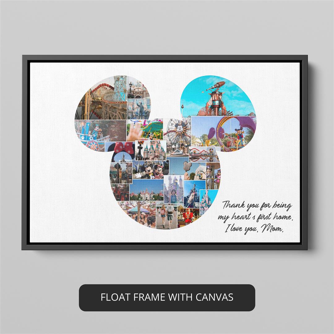 Birthday Gift for Disney Lover: Personalized Mickey Mouse Collage