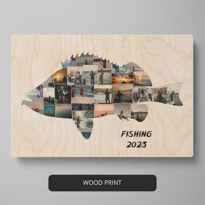 Fish Gifts with Sentiment: Personalized Fishing Memorial Photo Collage