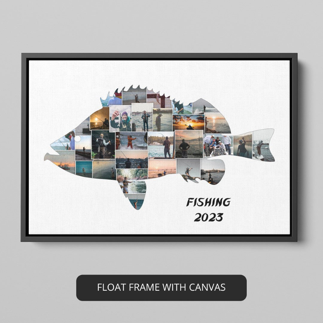 Fishing Picture Frames: Personalized Photo Collage to Showcase Your Fishing Adventures