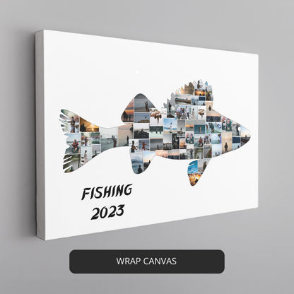 Fishing Gift Ideas: Bass Fishing Art Prints Collage