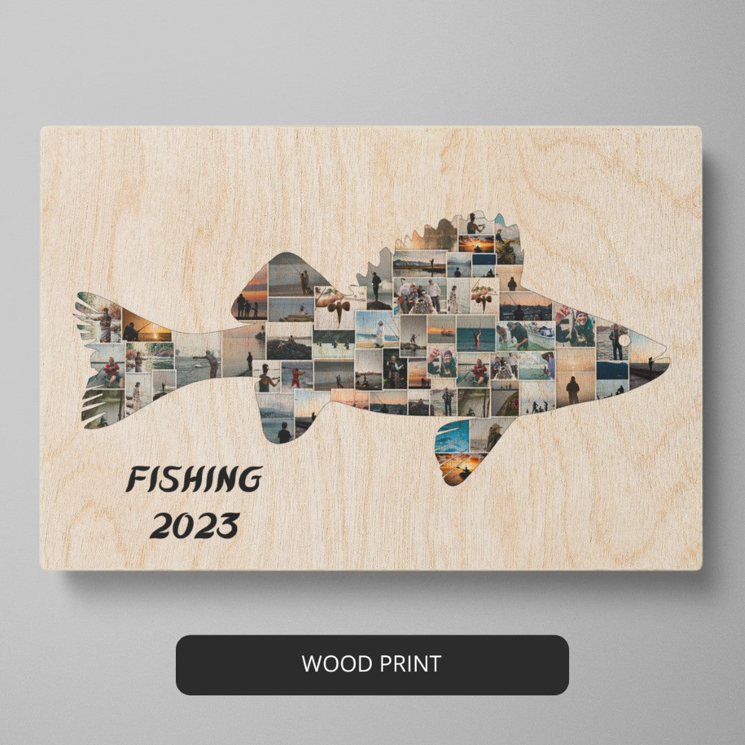 Bass Fishing Wall Art: Personalized Photo Collage