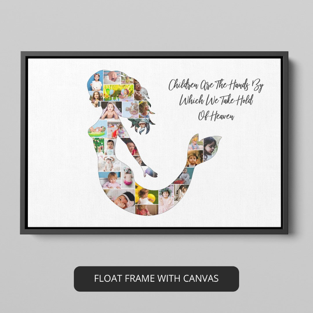 Mermaid Gifts - Custom Fish Photo Collage for Mermaid Lovers