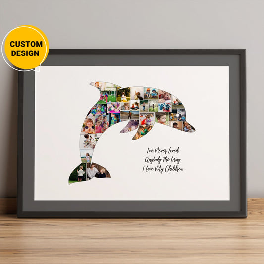 Personalized Dolphin Collage - Perfect Gift for Dolphin Lovers
