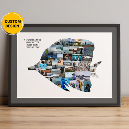 Personalized Photo Collage: Fishing Christmas Gifts and Unique Gifts for Fishermen