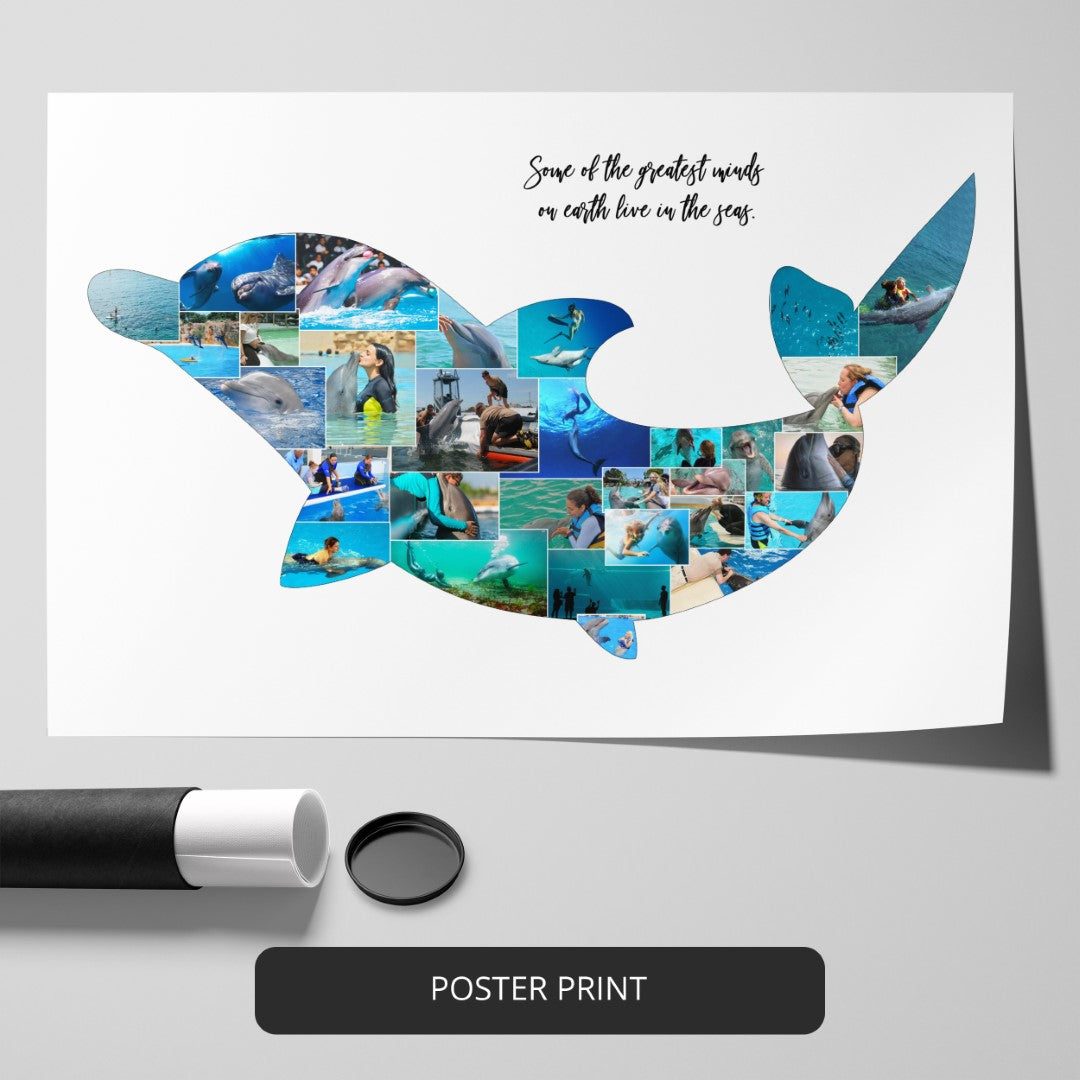 Stunning Dolphin Artwork: Perfect Dolphin Themed Gift for Her