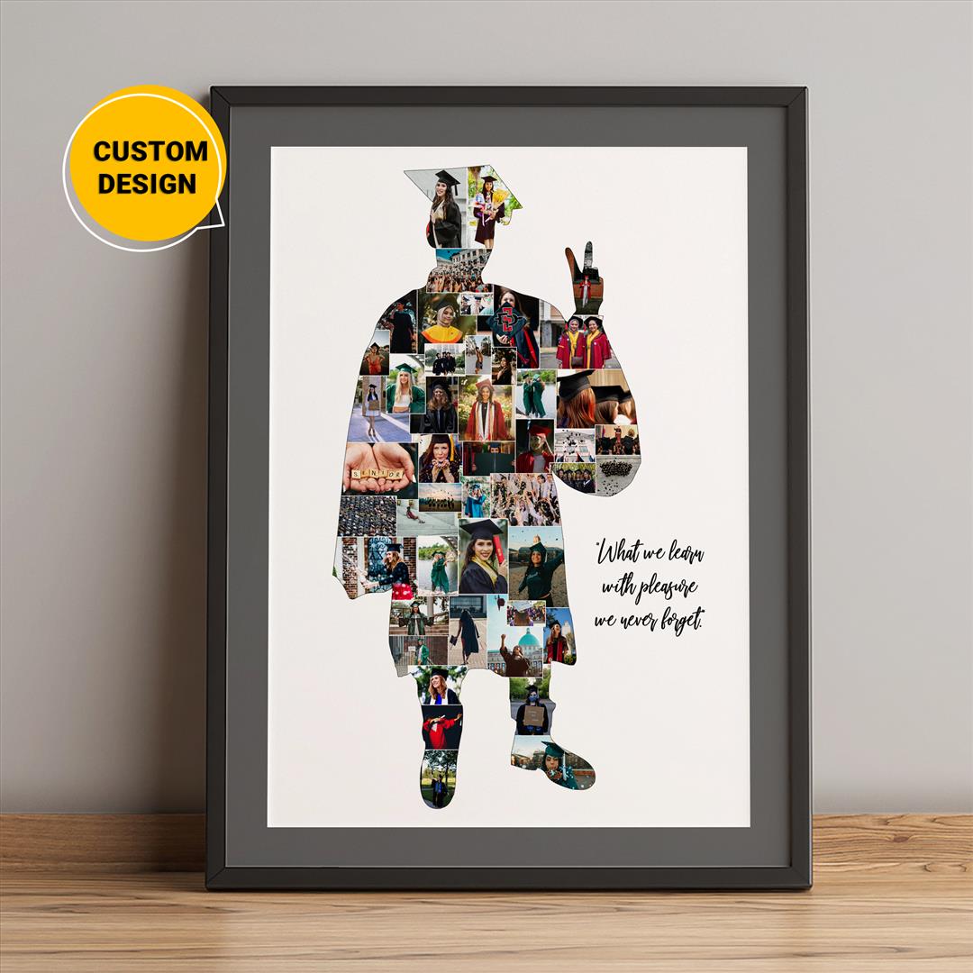 Personalized Photo Collage: Unique Medical School Graduation Gift