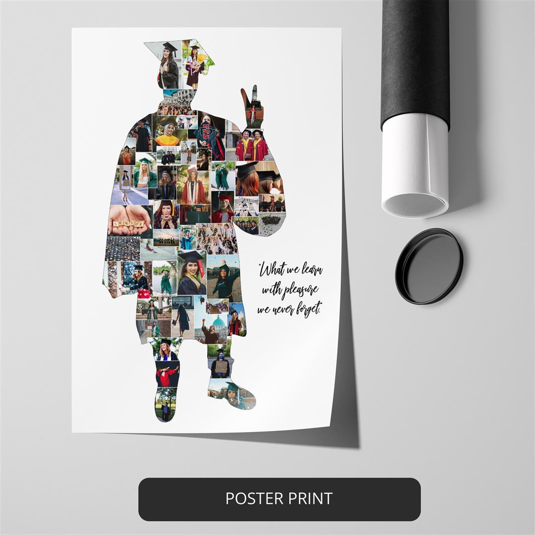 Graduation Gifts for Boys: Custom Photo Collage Keepsake