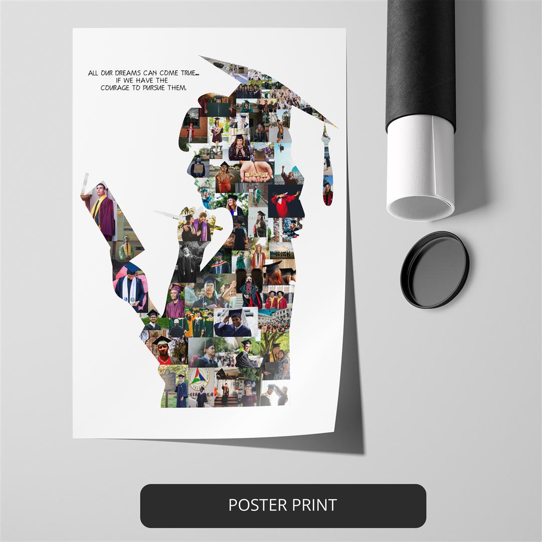 College graduation gifts: Custom photo collage frame for a memorable celebration