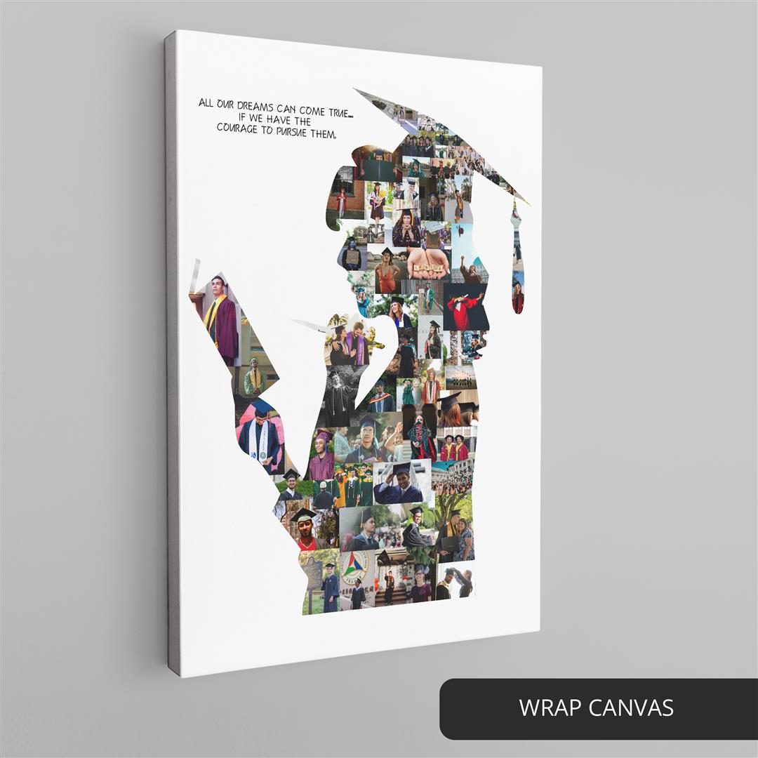 Unique and sentimental custom photo collage gift for graduates