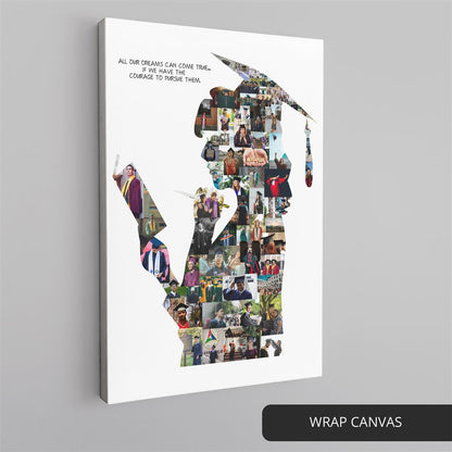 Unique and sentimental custom photo collage gift for graduates
