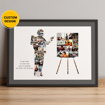 Personalized Math Teacher Gifts: Custom Photo Collage for Math Teachers