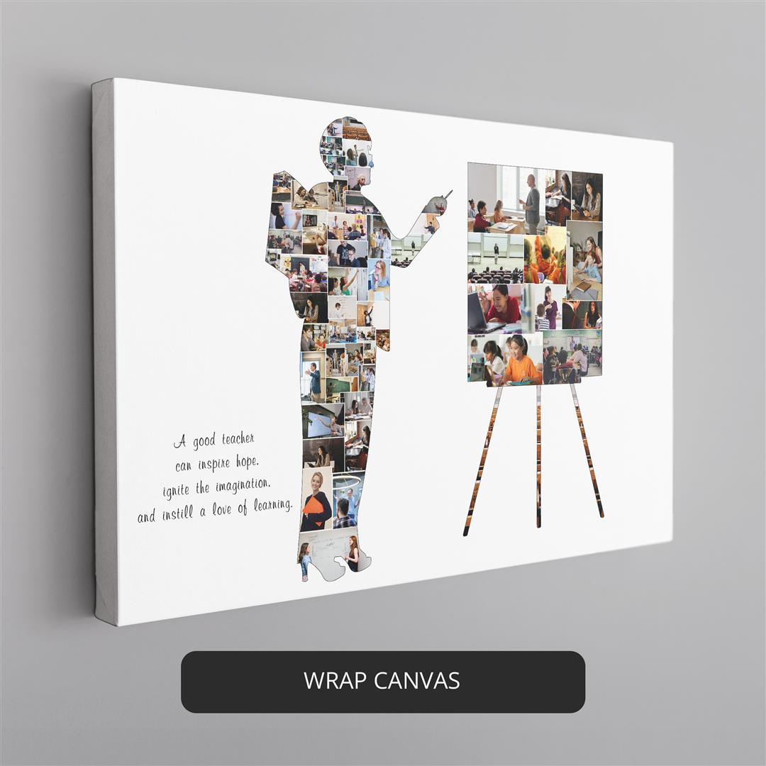 Thoughtful Graduation Gifts: Personalized Math Teacher Photo Collage