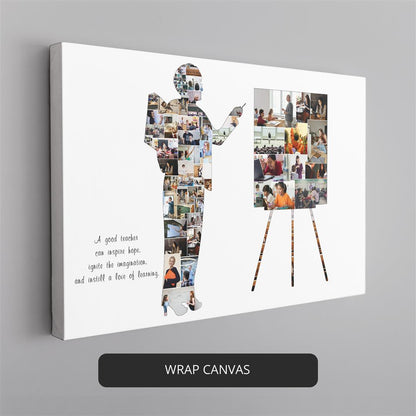 Thoughtful Graduation Gifts: Personalized Math Teacher Photo Collage