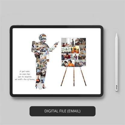 Cute and Meaningful Graduation Art: Personalized Photo Collage Gift Idea
