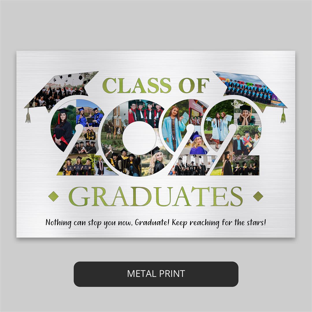 Enhance Graduation Hat Decor with Customized Photo Collage