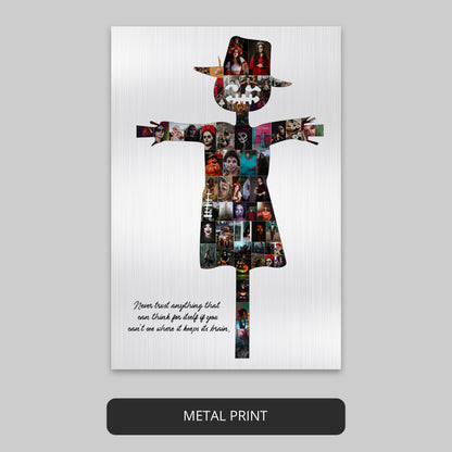 Scarecrow photo collage: Perfect Halloween gift for scarecrow enthusiasts