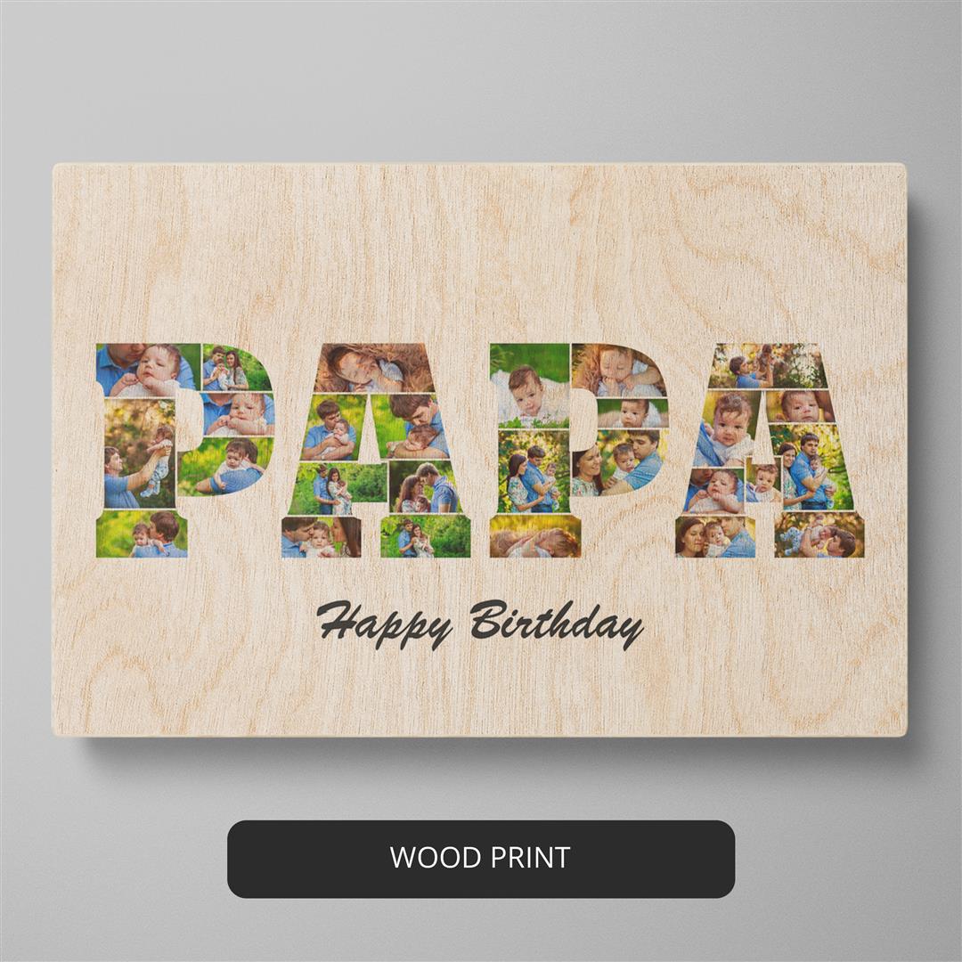 Birthday Gift for Papa: Capture Memories with a Dad Photo Collage