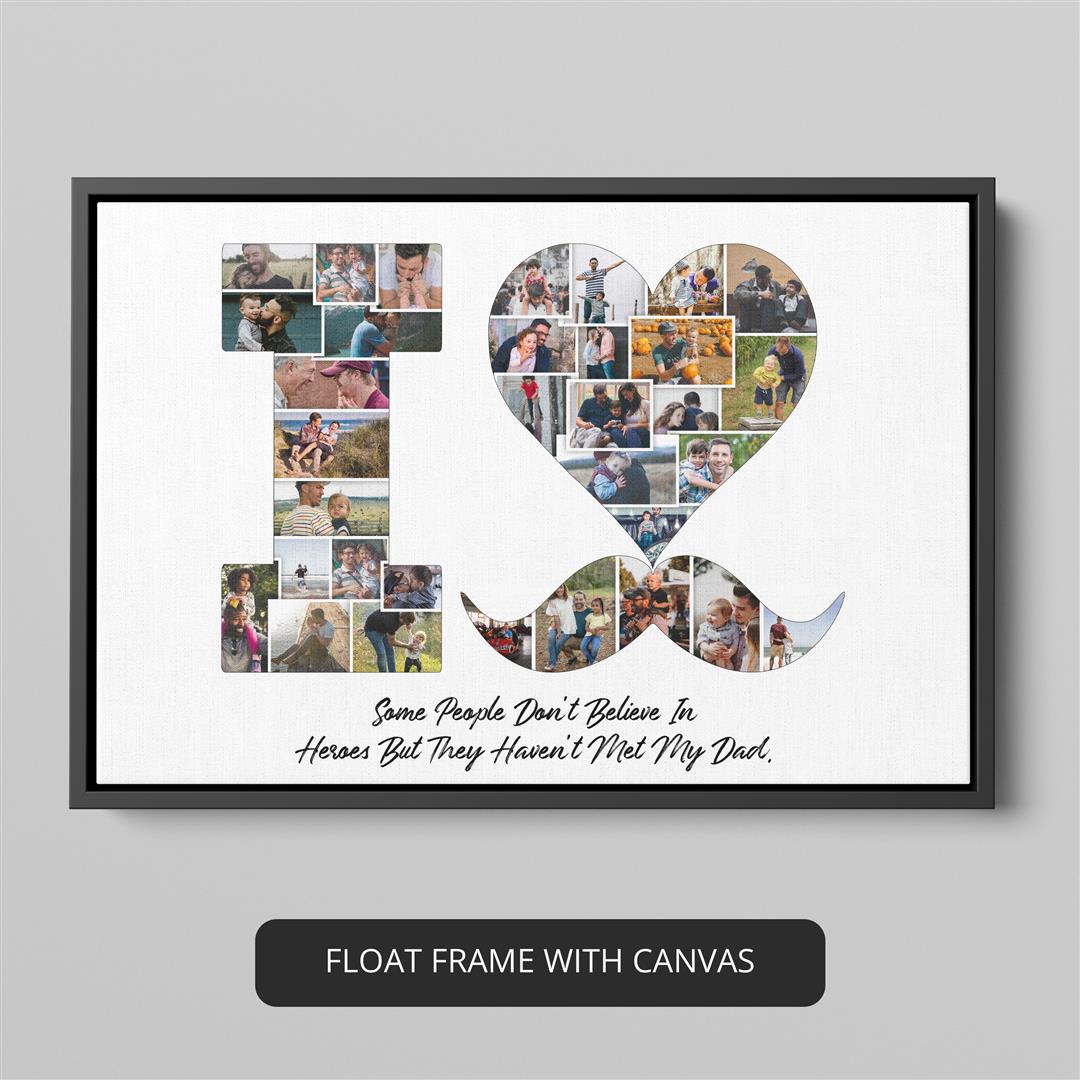 Capture Memories - Personalized Gifts for Dad - Photo Collage Father's Day Present