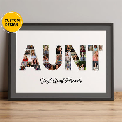 Aunt Personalized Gifts: Custom Photo Collage for a Special Aunt