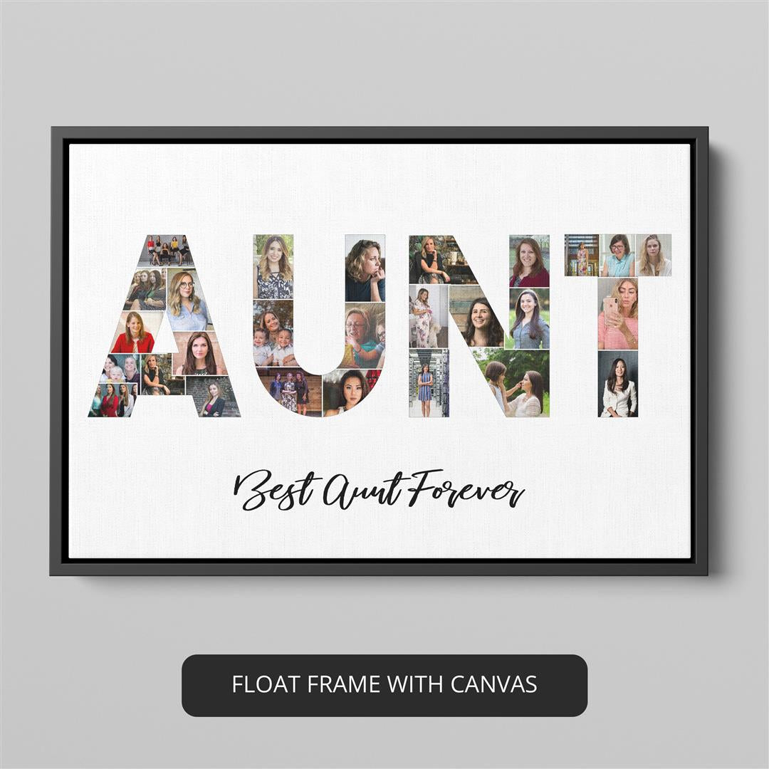 Birthday Gift for Aunt: Sentimental Personalized Photo Collage