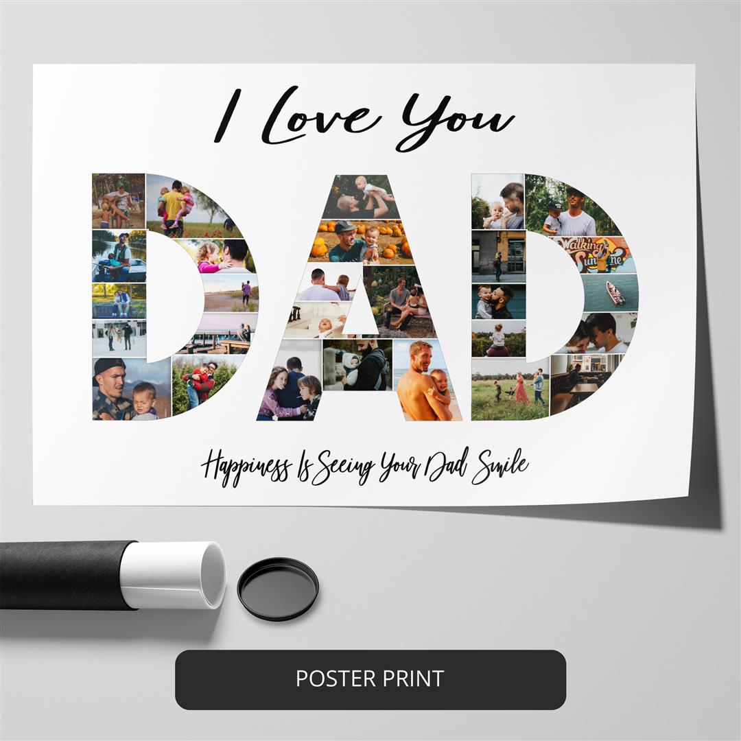Unique Dad Gifts: Best Dad Canvas Art and Photo Collage