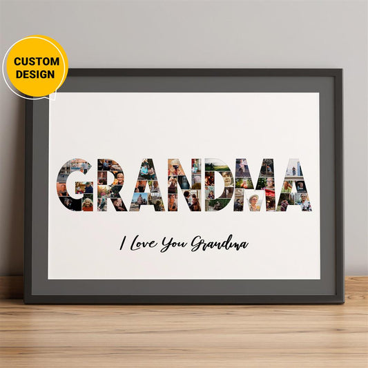 Personalized birthday gifts for grandma - Custom photo collage
