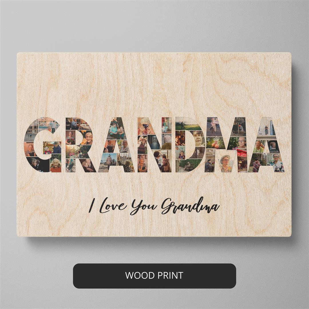 Special grandma gifts - Customized photo collage for her