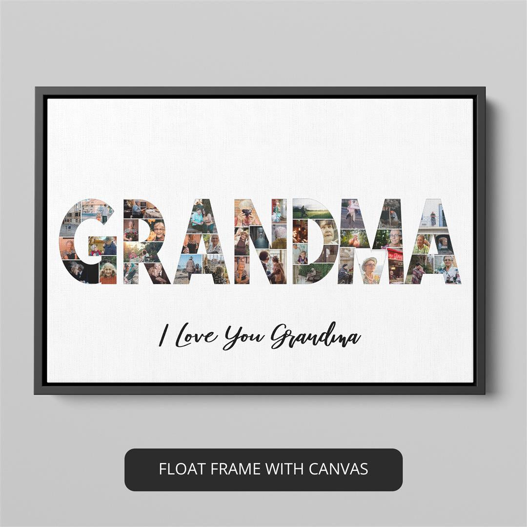 Best gifts for grandma from grandson - Personalized photo collage