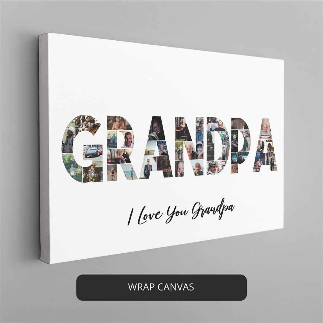 Gifts for Grandpa: Memorable Photo Collage to Celebrate His Love