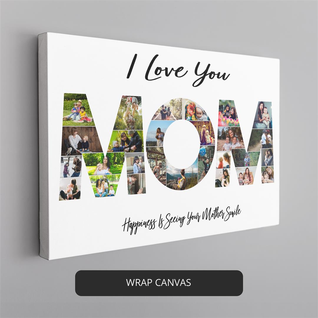 Daughter Gifts from Mother: Mom Canvas Wall Art & Personalized Collage
