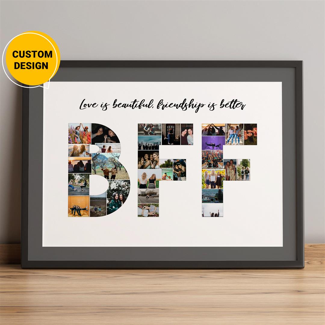 Personalized Photo Collage - Unique Gifts for Best Friend