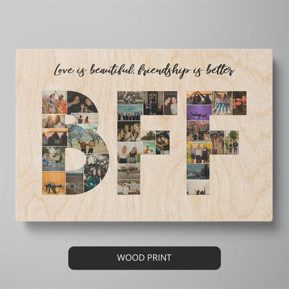 Best Friend Gifts - Personalized Best Friend Photo Collage
