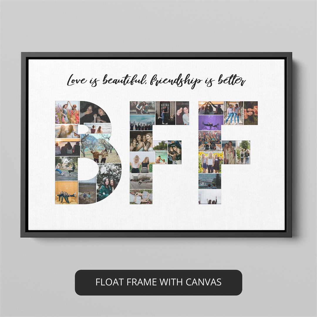 Birthday Gifts for Best Friend - Personalized Photo Collage