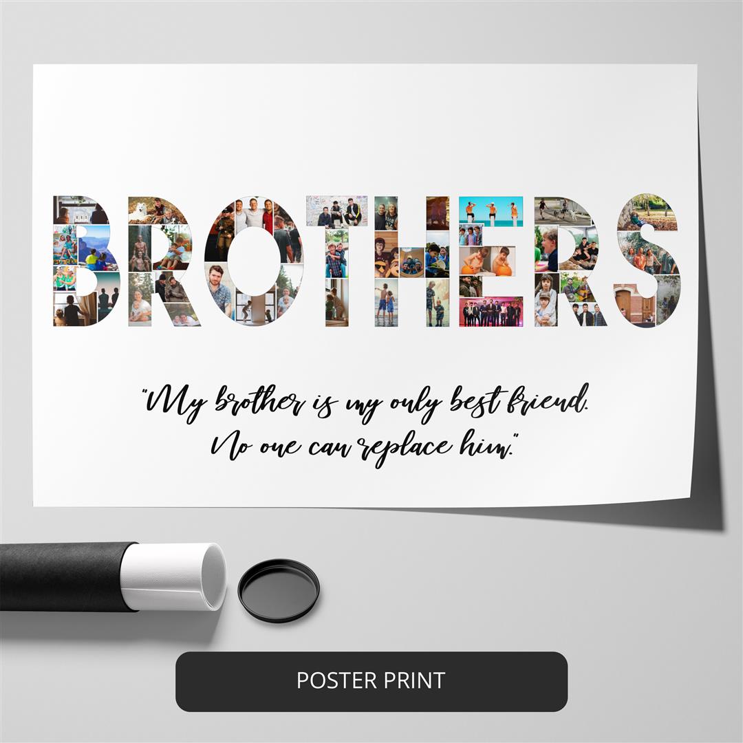 Big Brother Gifts: Customized Photo Collage for Your Special Brother