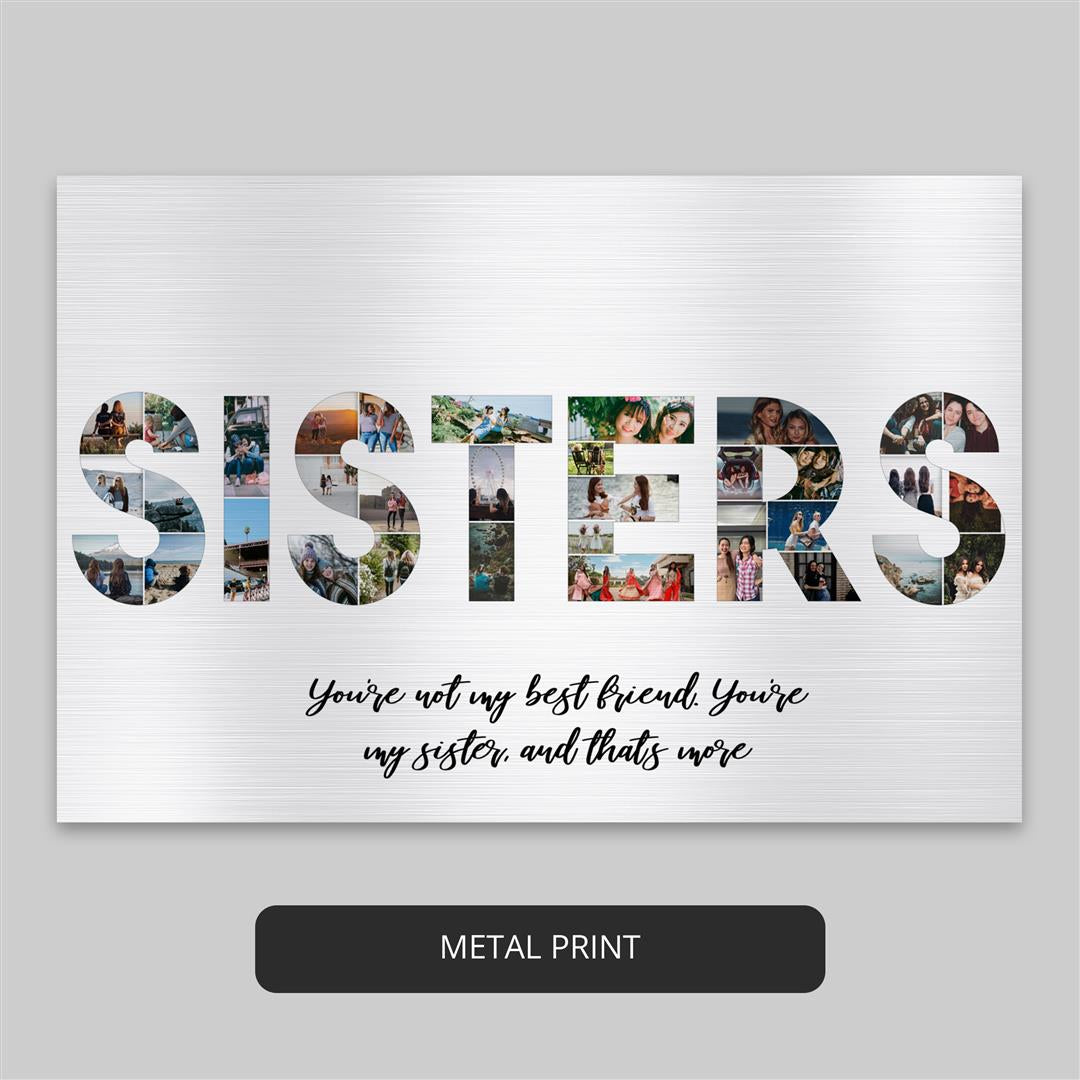 Gift for sister-in-law: Personalized photo collage to celebrate your bond