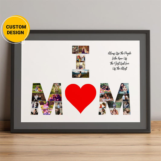 Mother's Day gift idea, mother's day gifts, Photo collage, Heart