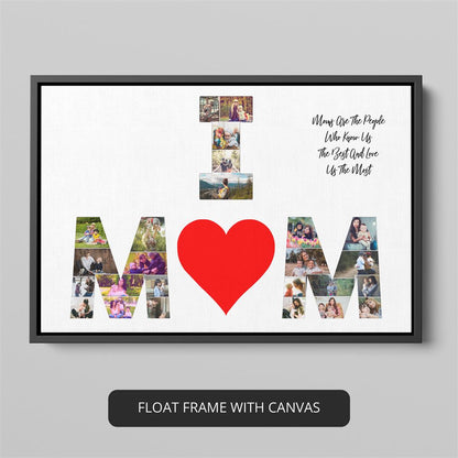 Memorable Mother's Day Photo Collage - Wall Art Gift