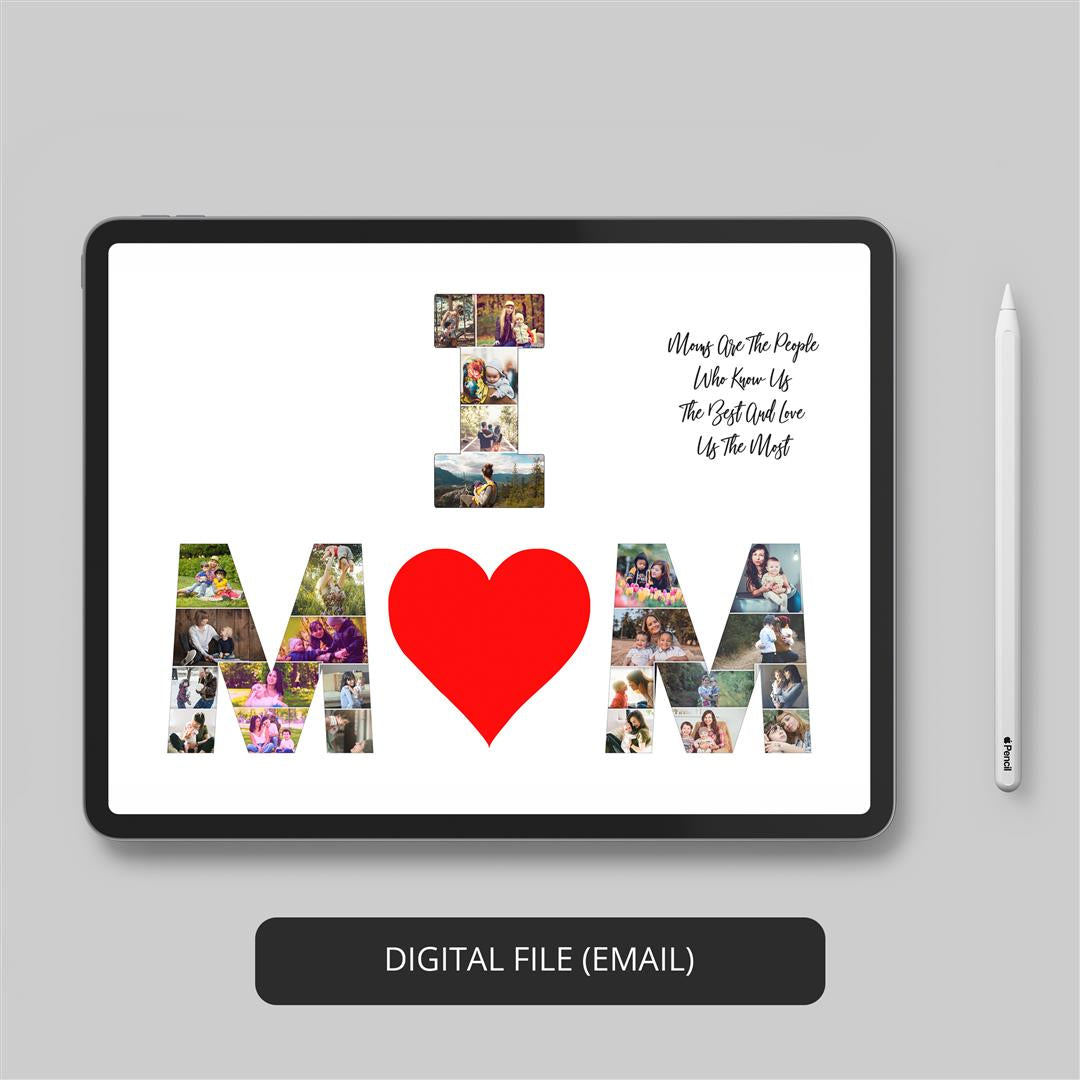 Personalized Mother's Day Wall Art - Custom Photo Collage