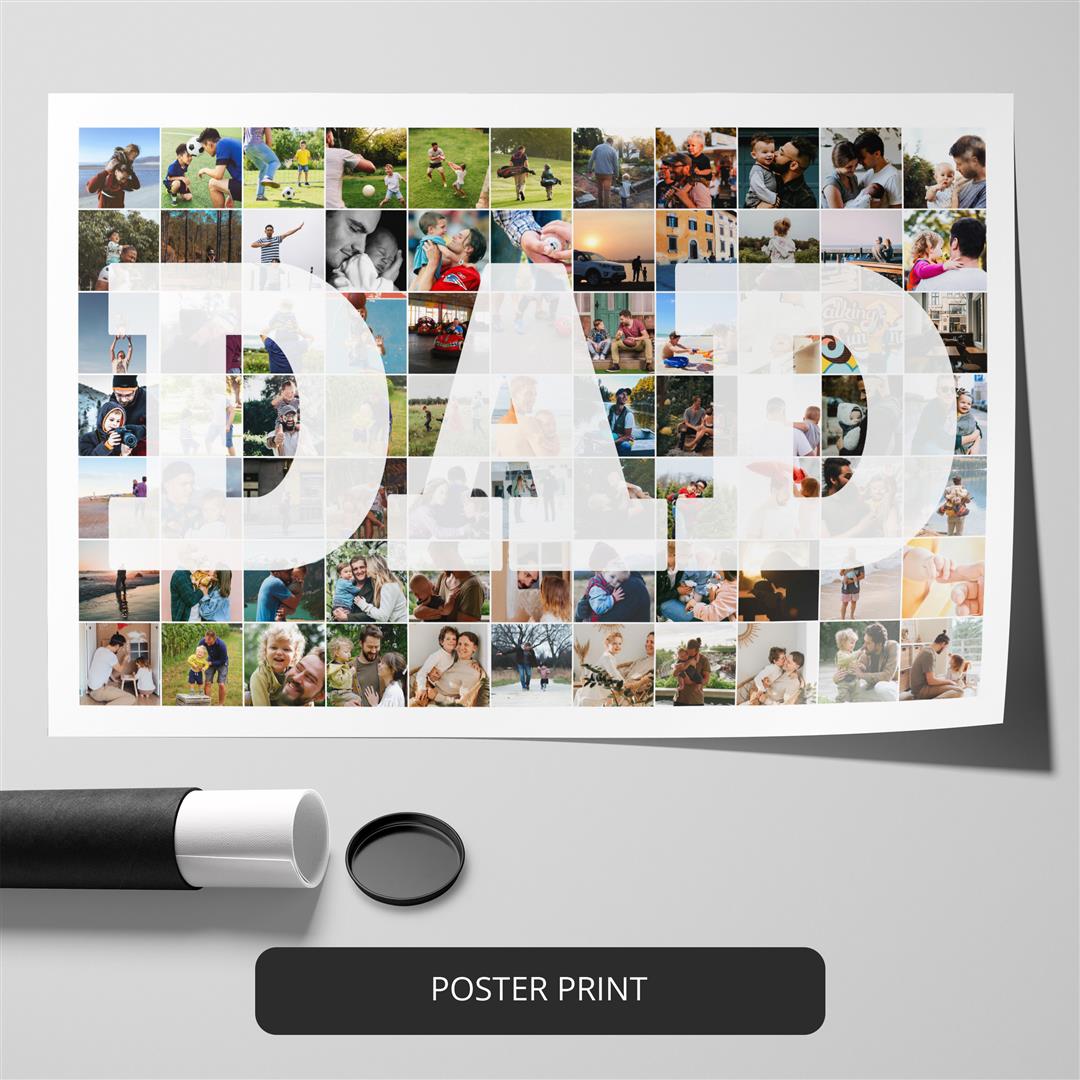 Dad Gifts: Unique Dad Photo Collage for the Perfect Gift Idea