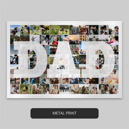 Dad Artwork: Customized Photo Collage for Stunning Dad Wall Art