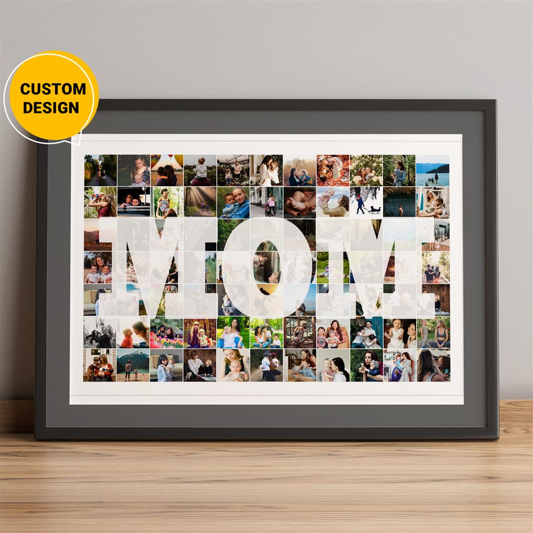 Customizable Mom Photo Collage - Perfect Mother's Day Gift