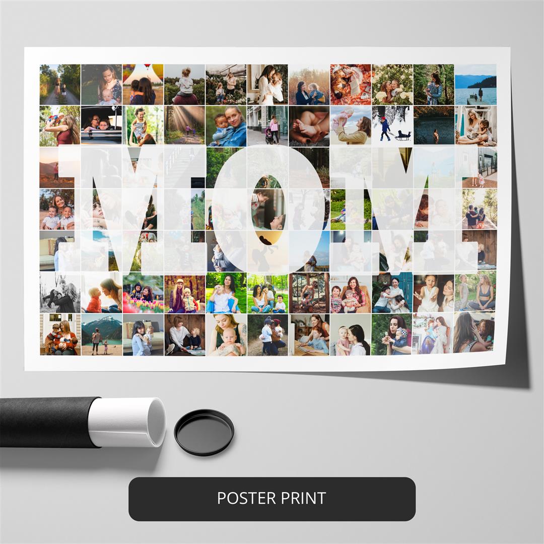 Unique Gifts for Mom - Personalized Photo Collage