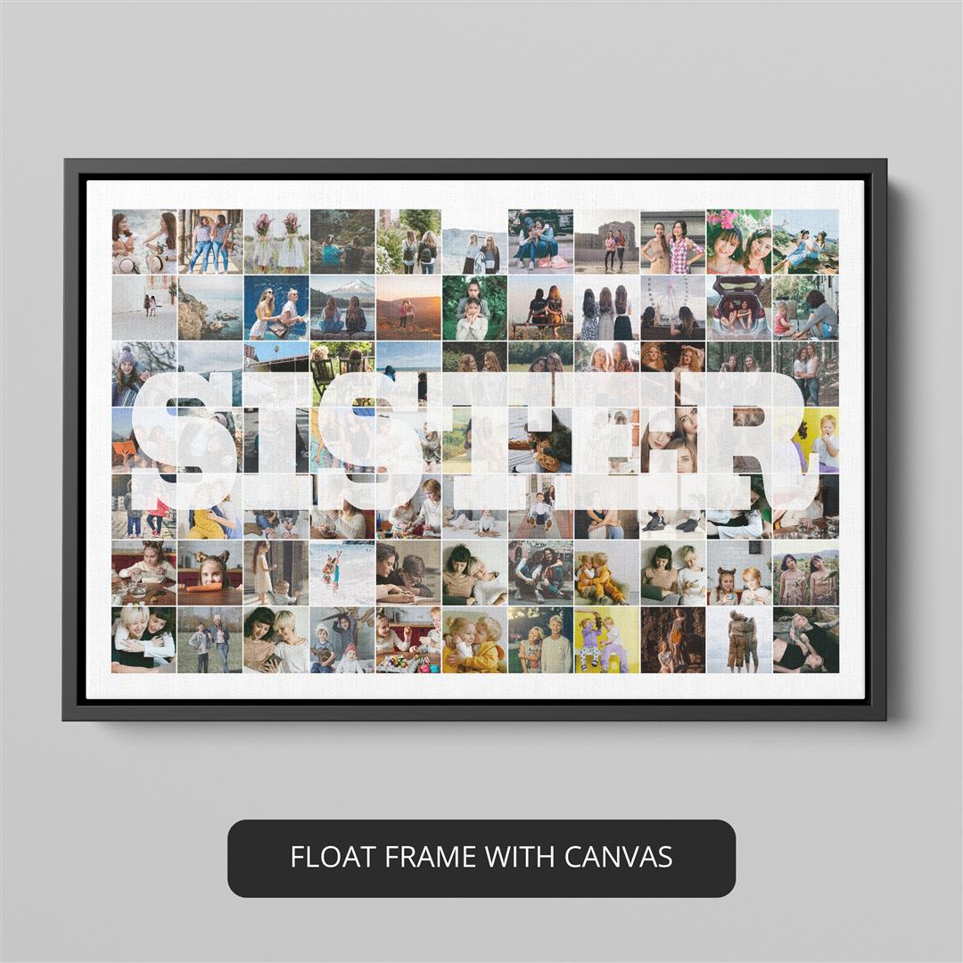 Sister collage frame: Capture special moments with a personalized touch