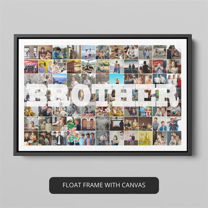 Brother Artwork - Personalized Photo Collage for Birthday