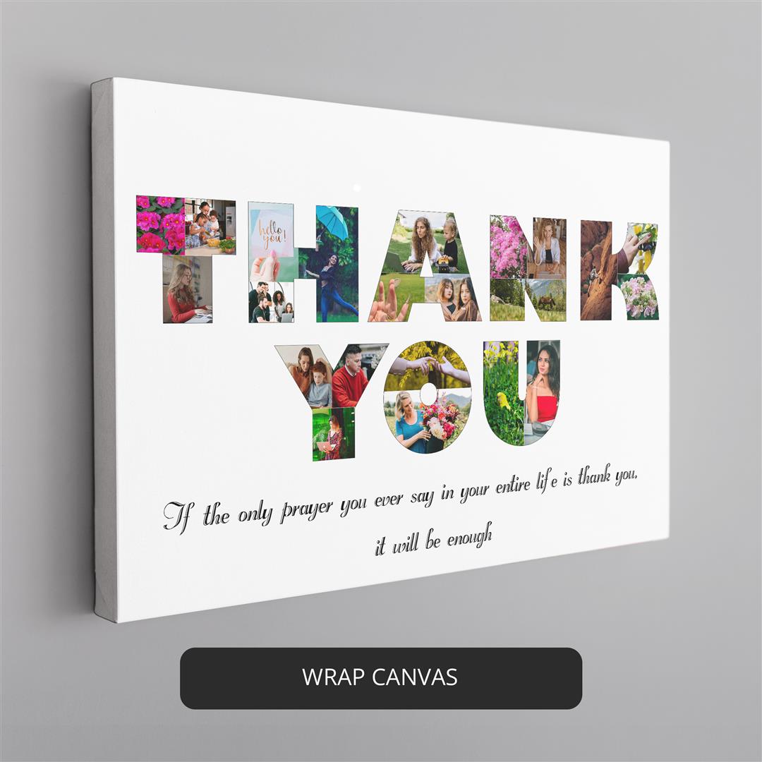 Thoughtful Thank You Gifts for Women - Personalized Photo Collage