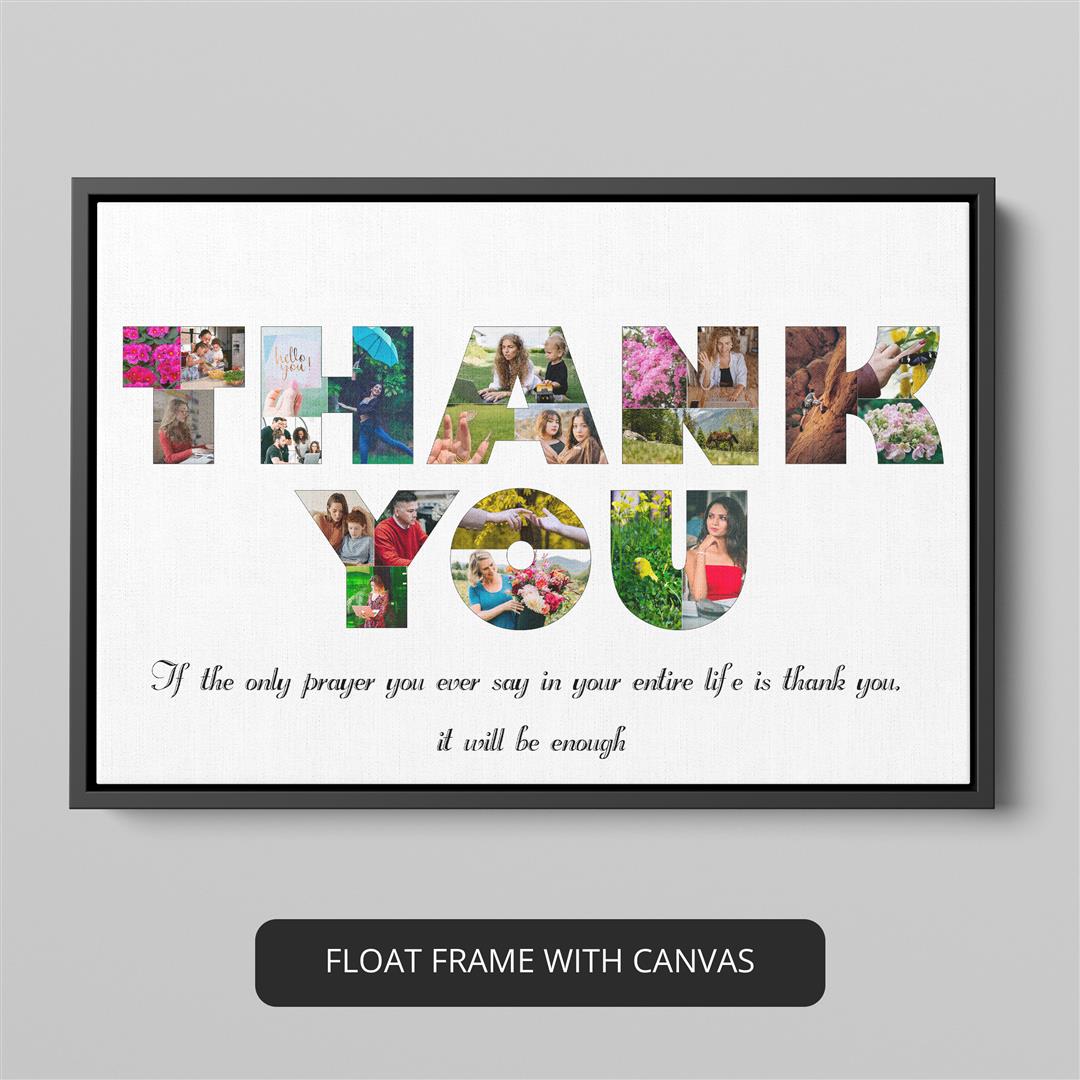 Unique Thank You Gifts for Men - Personalized Photo Collage | Customized Presents