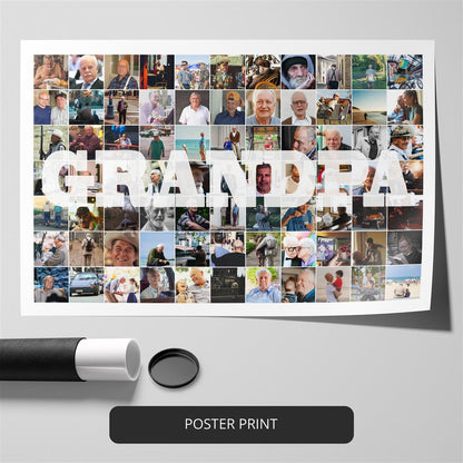 Gift Ideas for Grandpa - Personalized Photo Collage