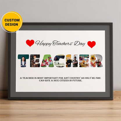 Customized Personalized Photo Collage: Ideal Teachers Day Gift Idea