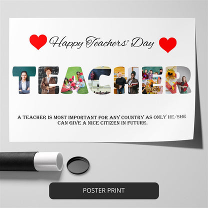 Best Gift for Teachers Day: Personalized Photo Collage