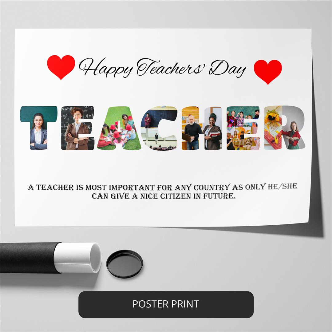 Best Gift for Teachers Day: Personalized Photo Collage